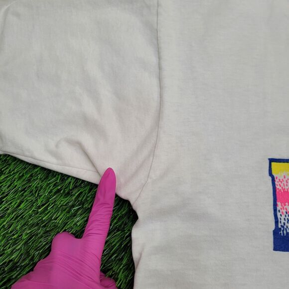 Vintage Braces Shirt Womens Large 21x25 White USA - Picture 11 of 14